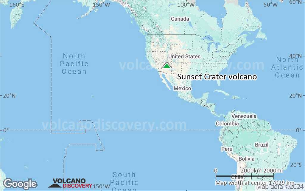 Terrain-type map of Sunset Crater volcano (world scale)