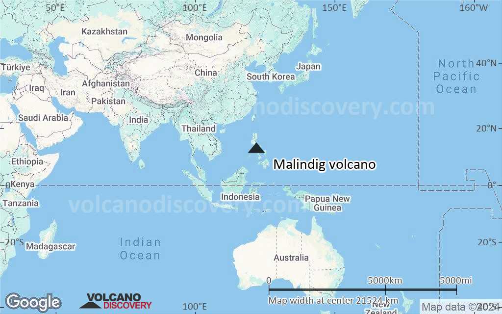 Terrain-type map of Malindig volcano (world scale)