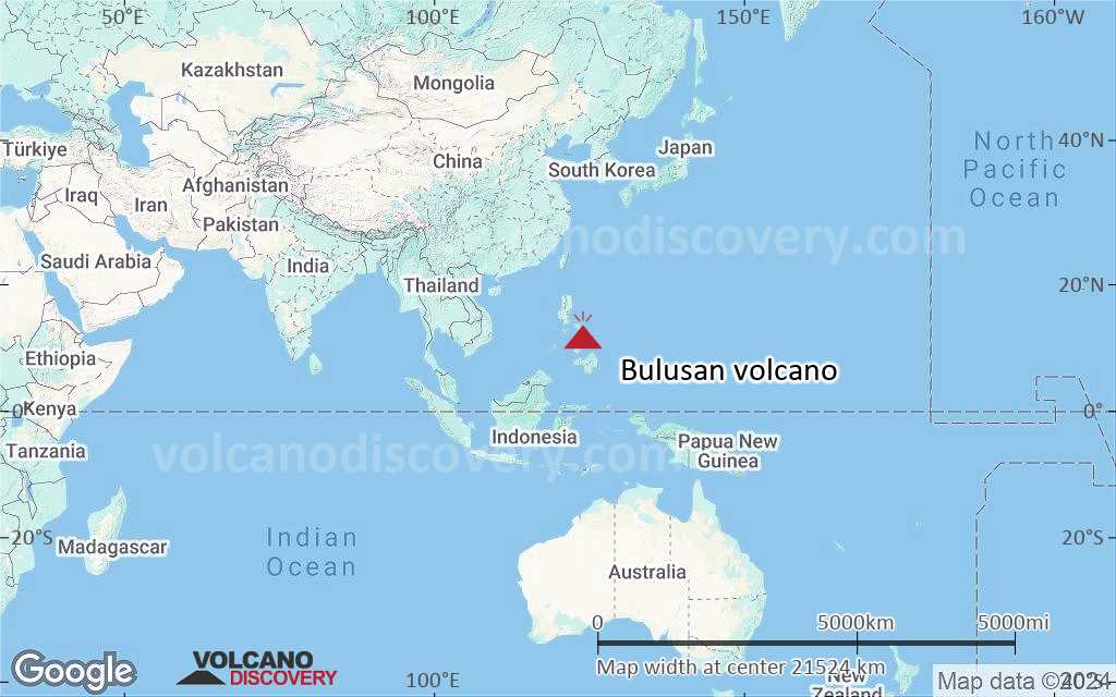 Terrain-type map of Bulusan volcano (world scale)