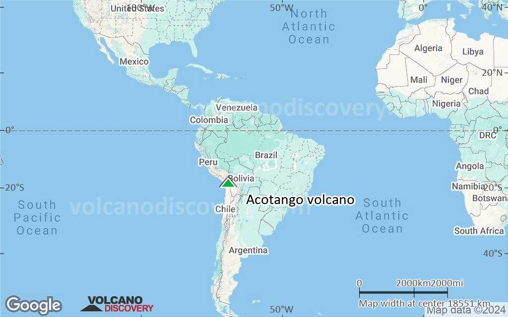 Terrain-type map of Acotango volcano (world scale)