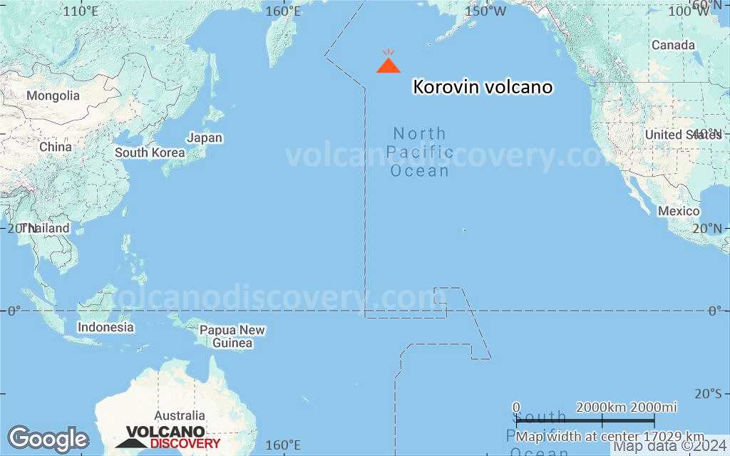Terrain-type map of Korovin volcano (world scale)