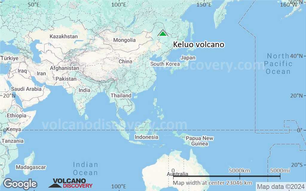 Terrain-type map of Keluo volcano (world scale)