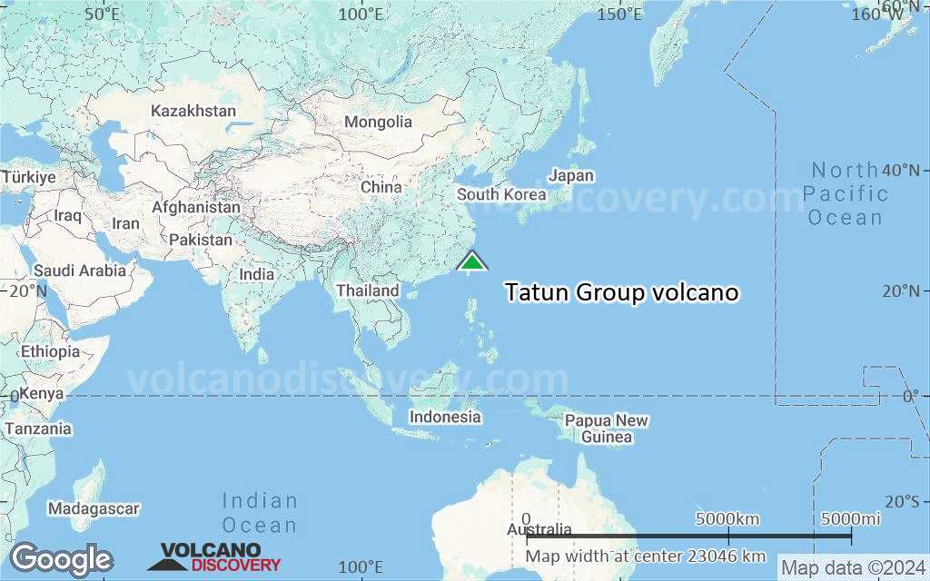 Terrain-type map of Tatun Group volcano (world scale)
