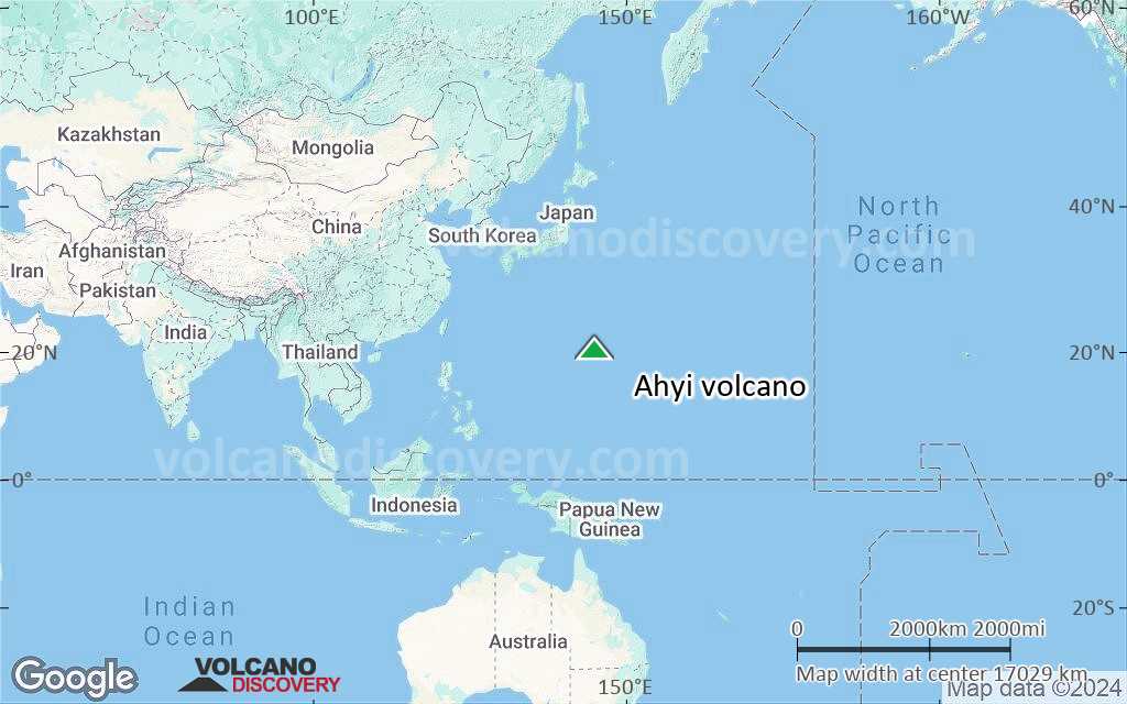 Terrain-type map of Ahyi volcano (world scale)