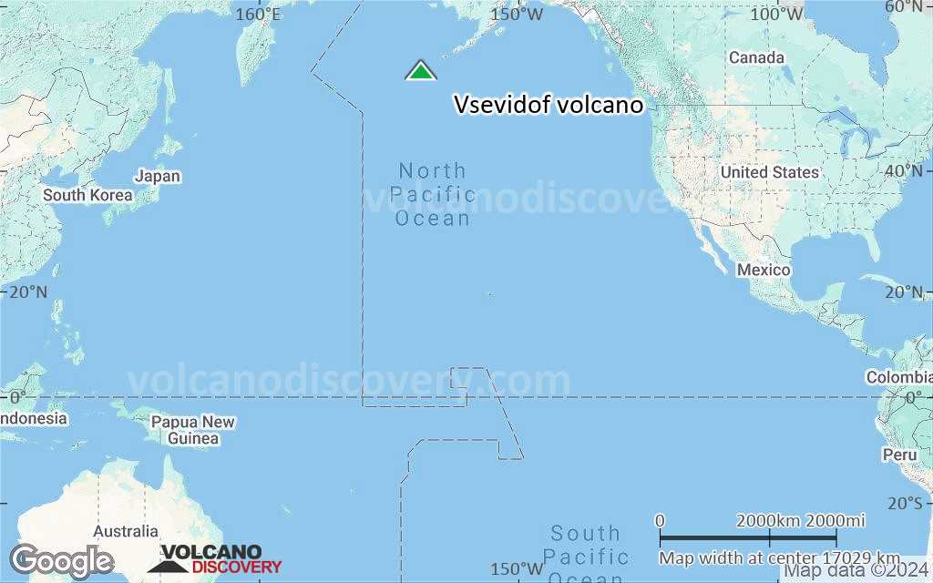 Terrain-type map of Vsevidof volcano (world scale)