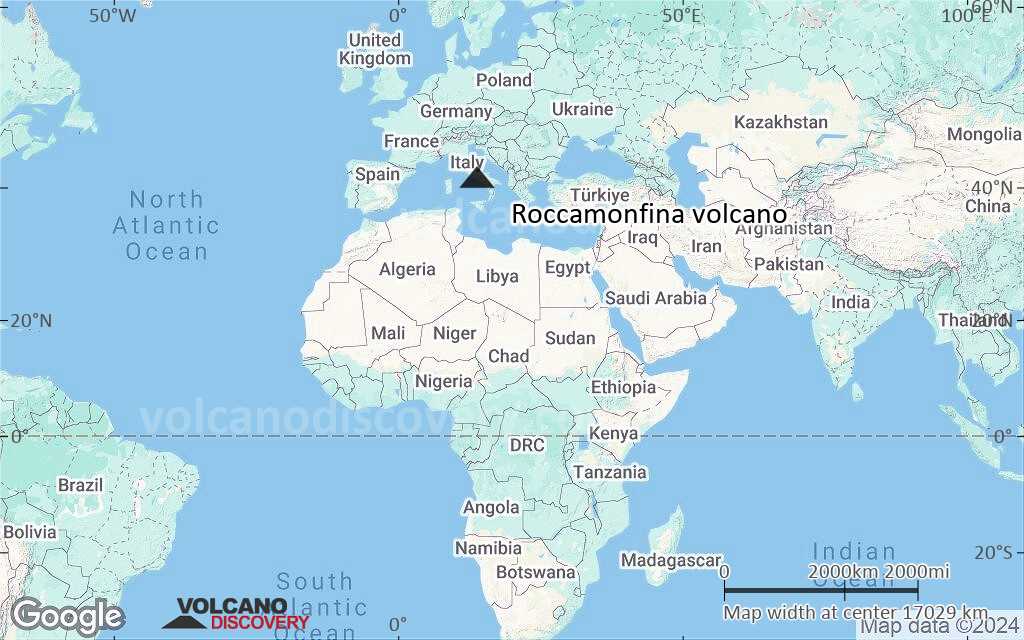 Terrain-type map of Roccamonfina volcano (world scale)