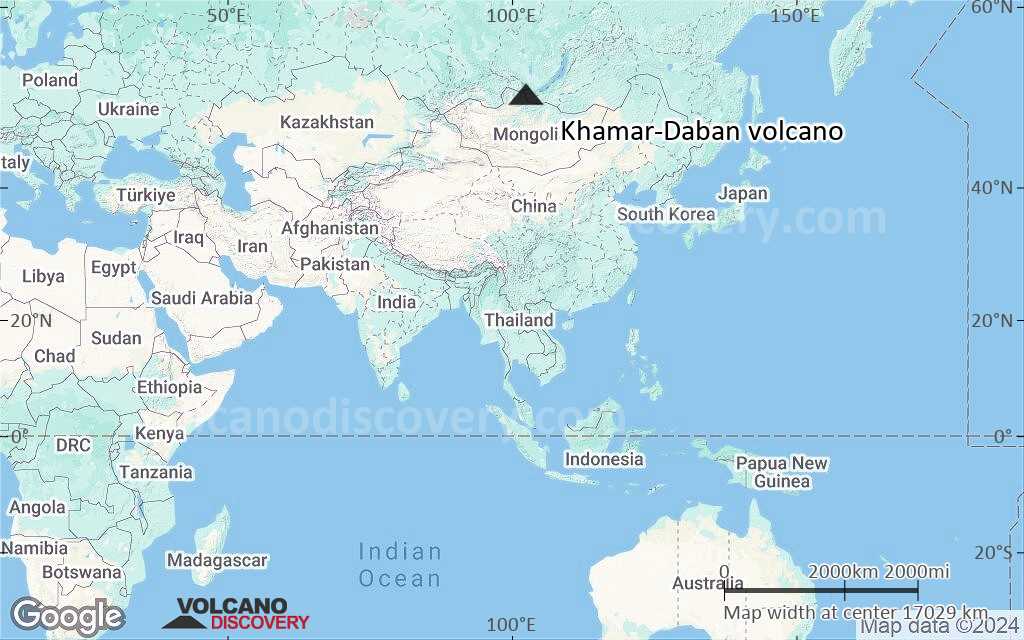 Terrain-type map of Khamar-Daban volcano (world scale)