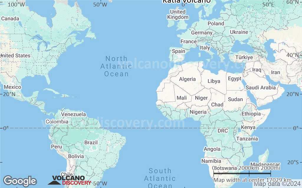Terrain-type map of Katla volcano (world scale)
