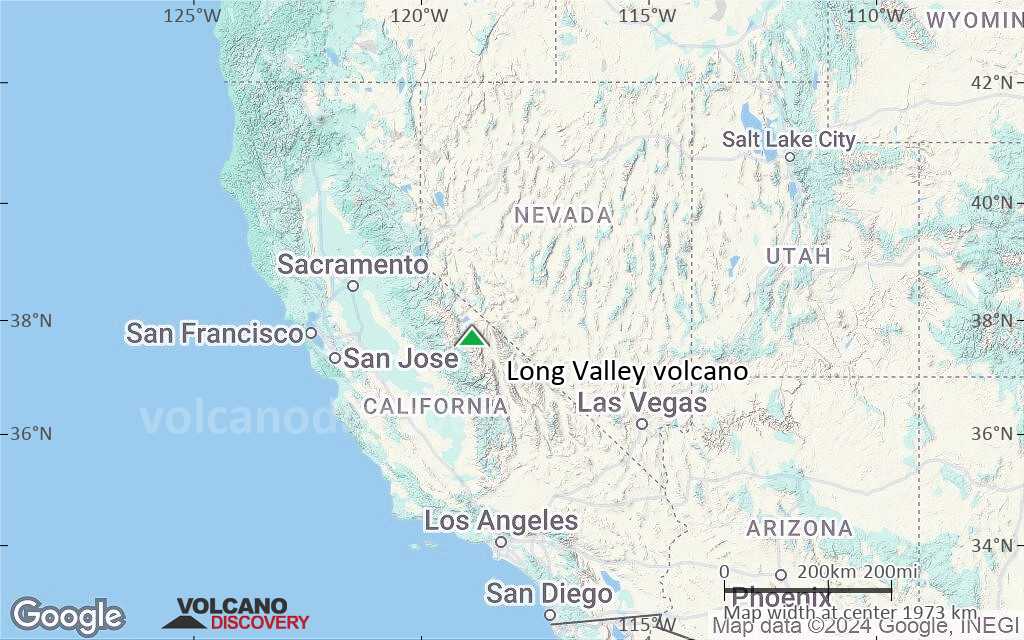 Terrain-type map of Long Valley volcano (region scale medium)