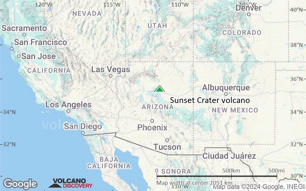 Terrain-type map of Sunset Crater volcano (region scale medium)