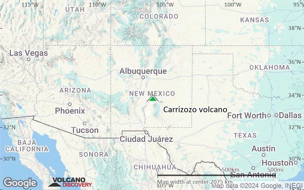 Terrain-type map of Carrizozo volcano (region scale medium)