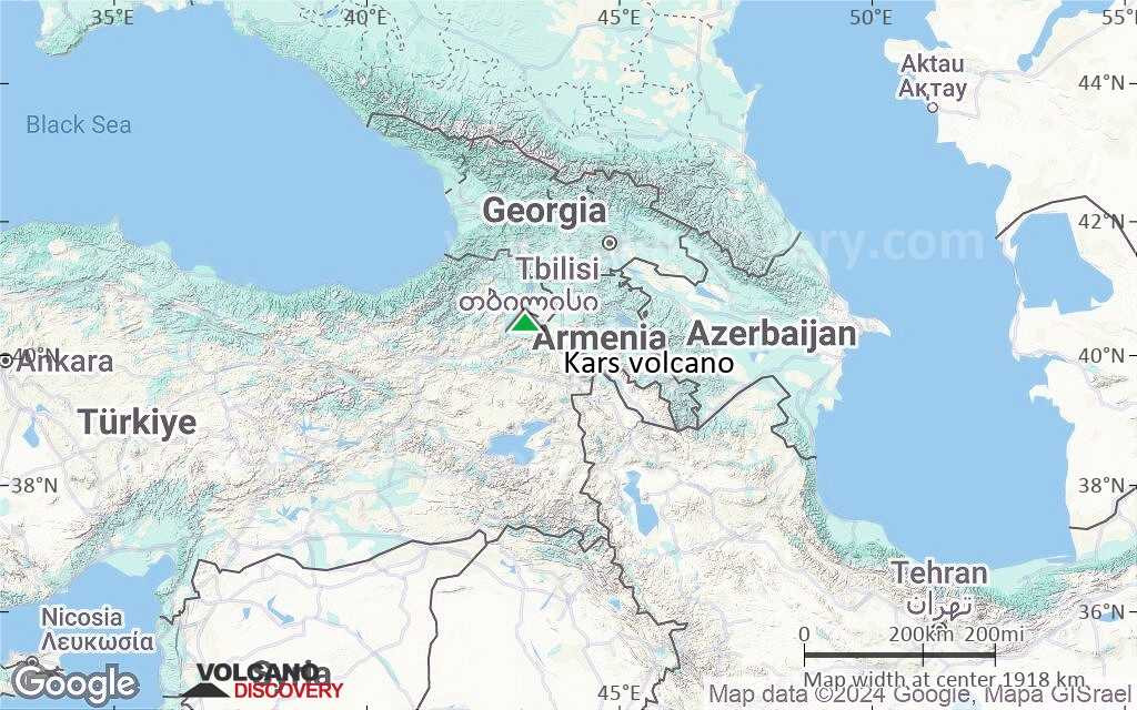 Terrain-type map of Kars volcano (region scale medium)