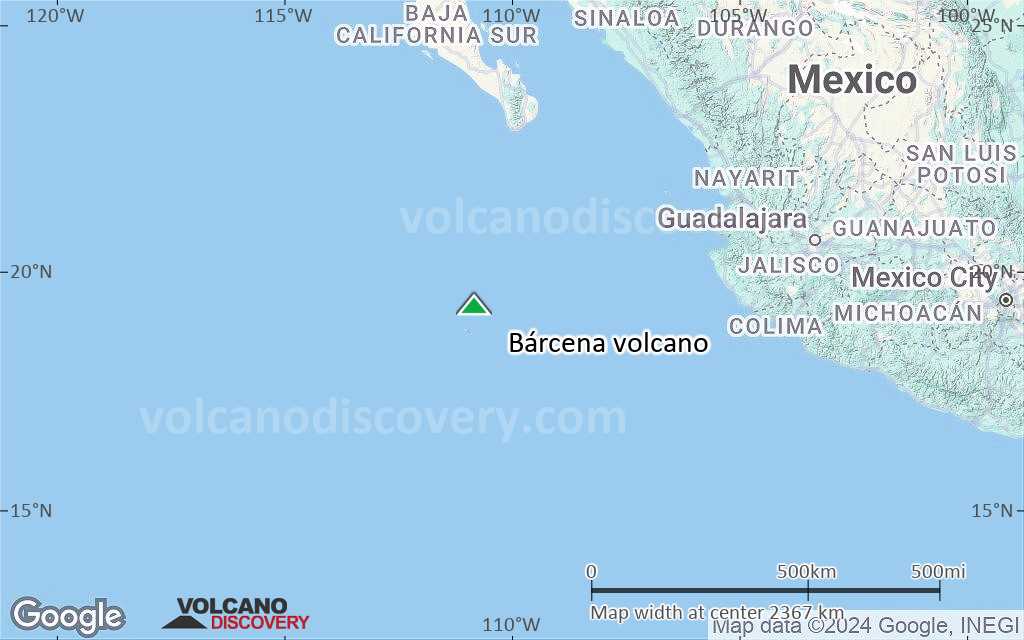 Terrain-type map of Bárcena volcano (region scale medium)