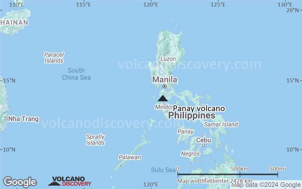 Terrain-type map of Panay volcano (region scale medium)