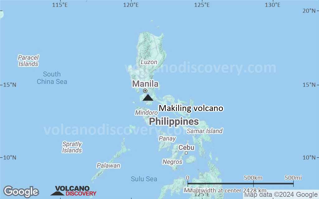 Terrain-type map of Makiling volcano (region scale medium)