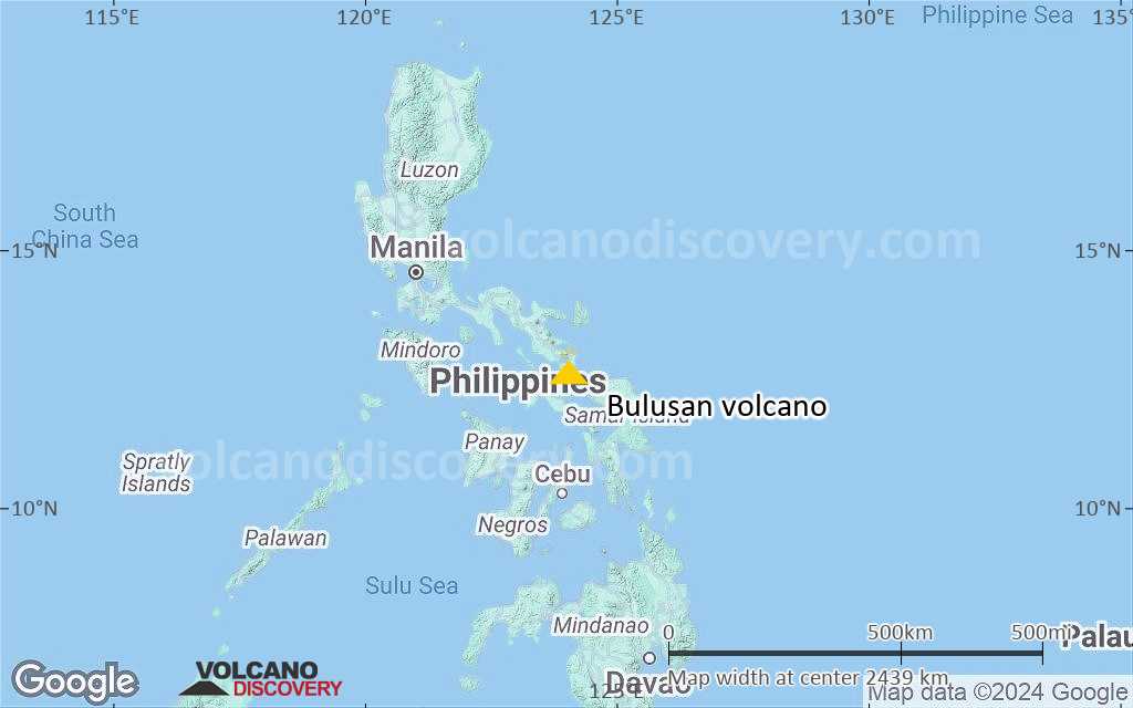 Terrain-type map of Bulusan volcano (region scale medium)
