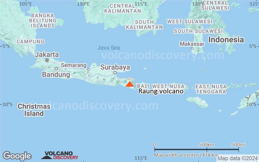 Terrain-type map of Raung volcano (region scale medium)