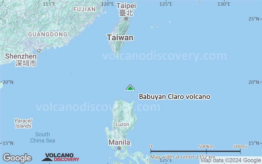 Terrain-type map of Babuyan Claro volcano (region scale medium)