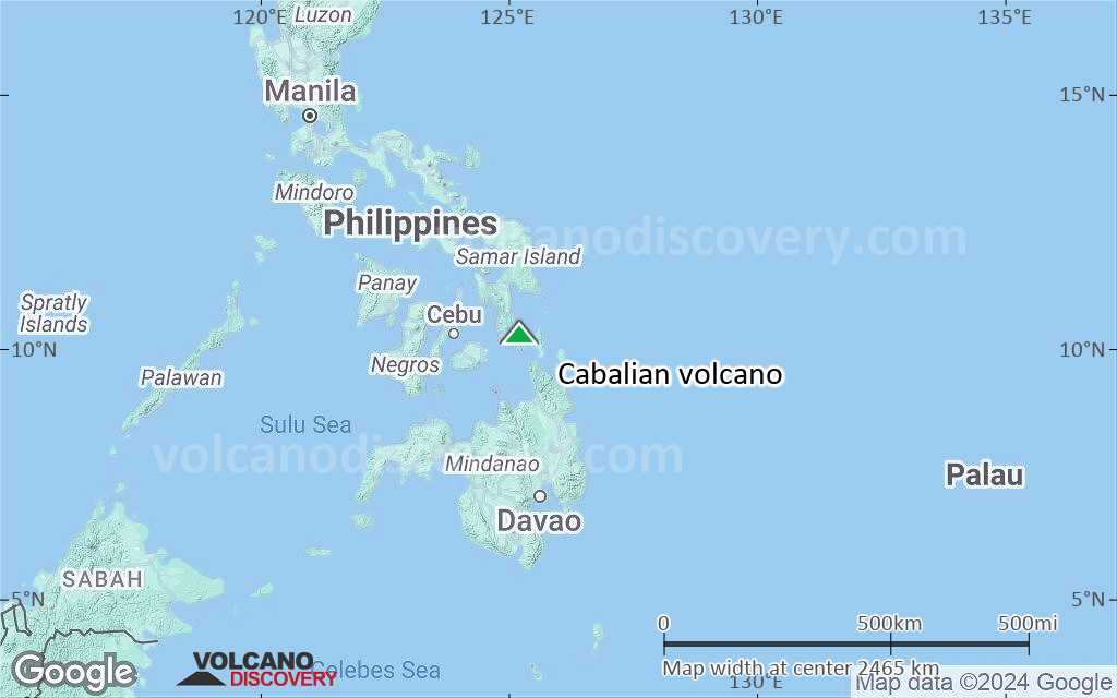 Terrain-type map of Cabalian volcano (region scale medium)