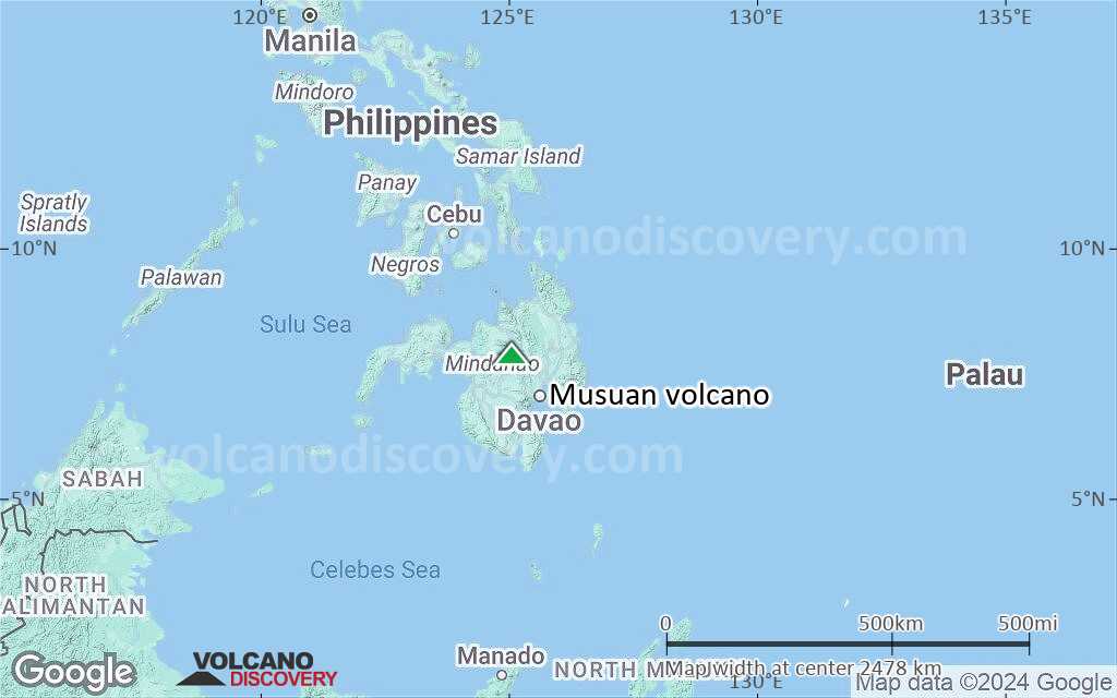 Terrain-type map of Musuan volcano (region scale medium)