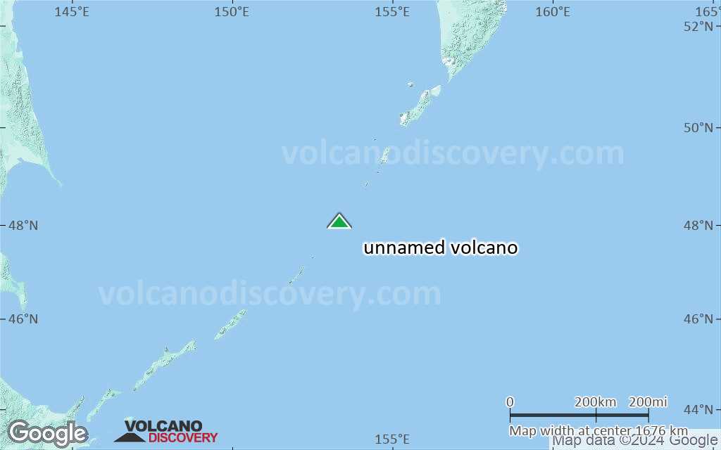 Submarin volcano sans nom, Kuriles centrales (Iles Kuriles) - Infos ...