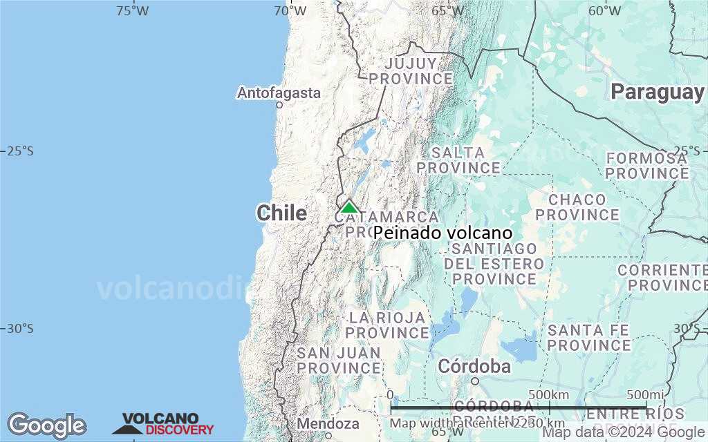Terrain-type map of Peinado volcano (region scale medium)