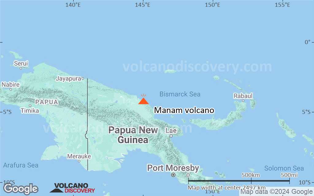 Terrain-type map of Manam volcano (region scale medium)