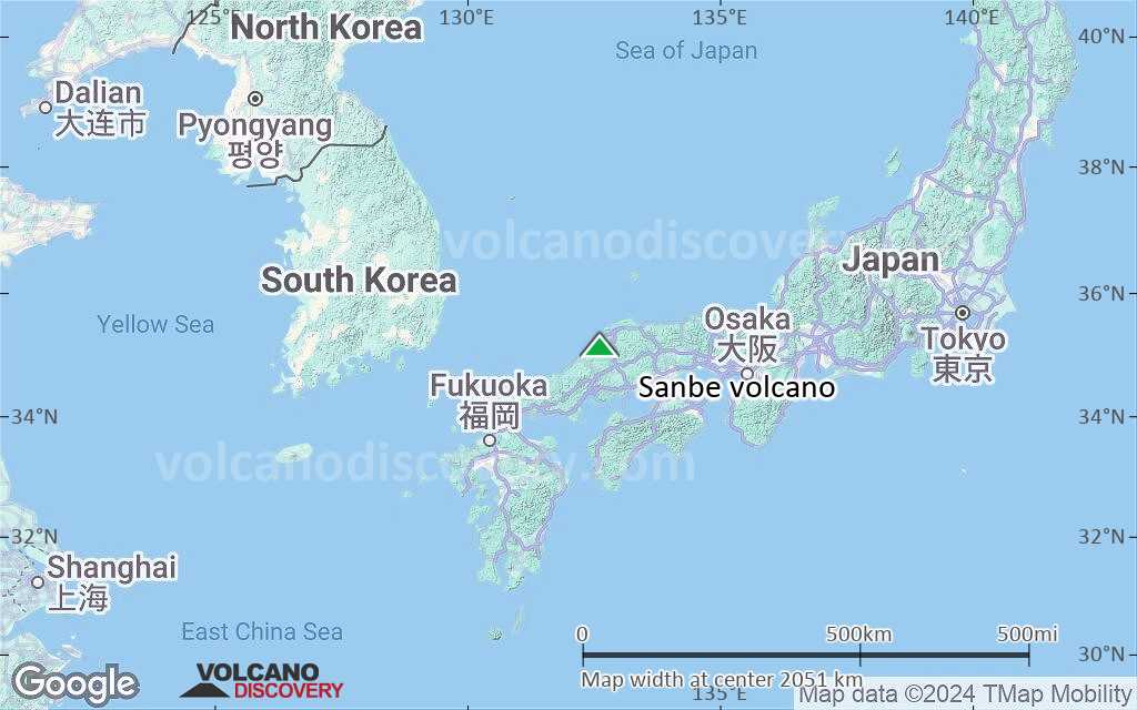 Terrain-type map of Sanbe volcano (region scale medium)