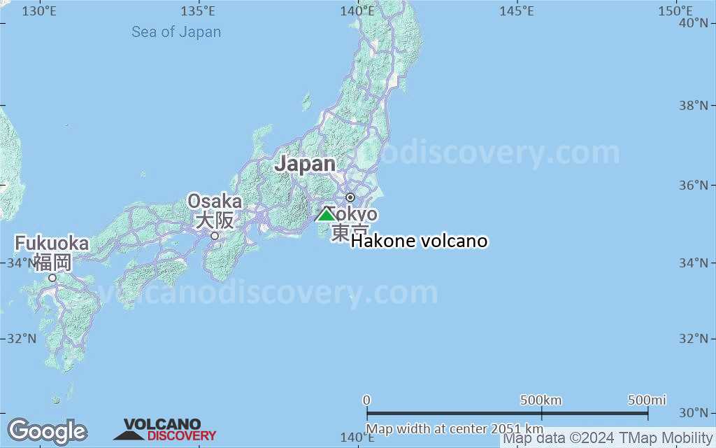 Terrain-type map of Hakone volcano (region scale medium)