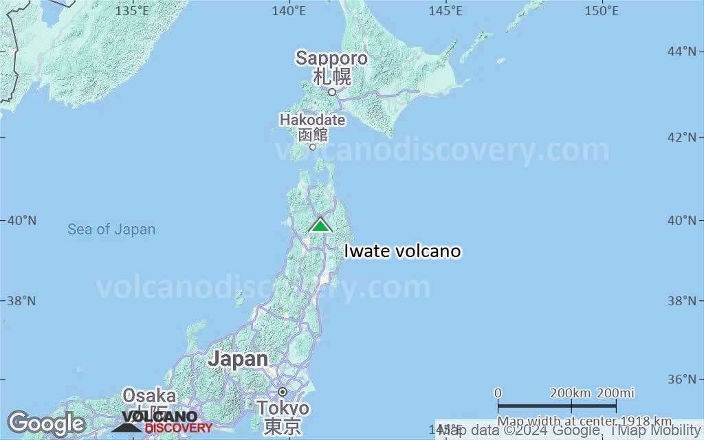 Terrain-type map of Iwate volcano (region scale medium)