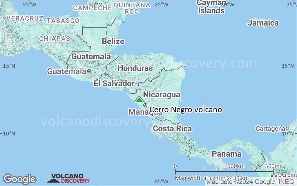 Terrain-type map of Cerro Negro volcano (region scale medium)