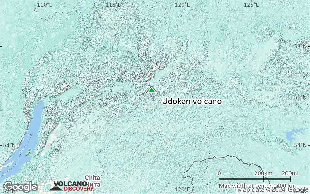 Terrain-type map of Udokan volcano (region scale medium)
