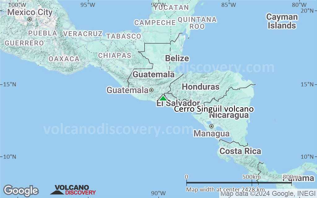 Terrain-type map of Cerro Singüil volcano (region scale medium)