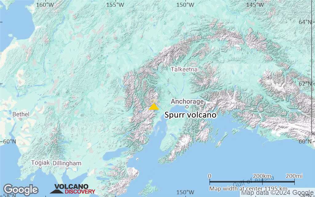 Terrain-type map of Spurr volcano (region scale medium)