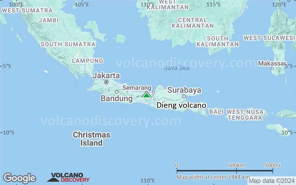 Terrain-type map of Dieng volcano (region scale medium)