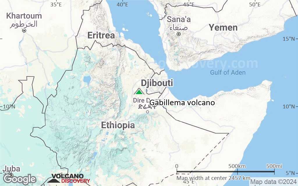 Terrain-type map of Gabillema volcano (region scale medium)