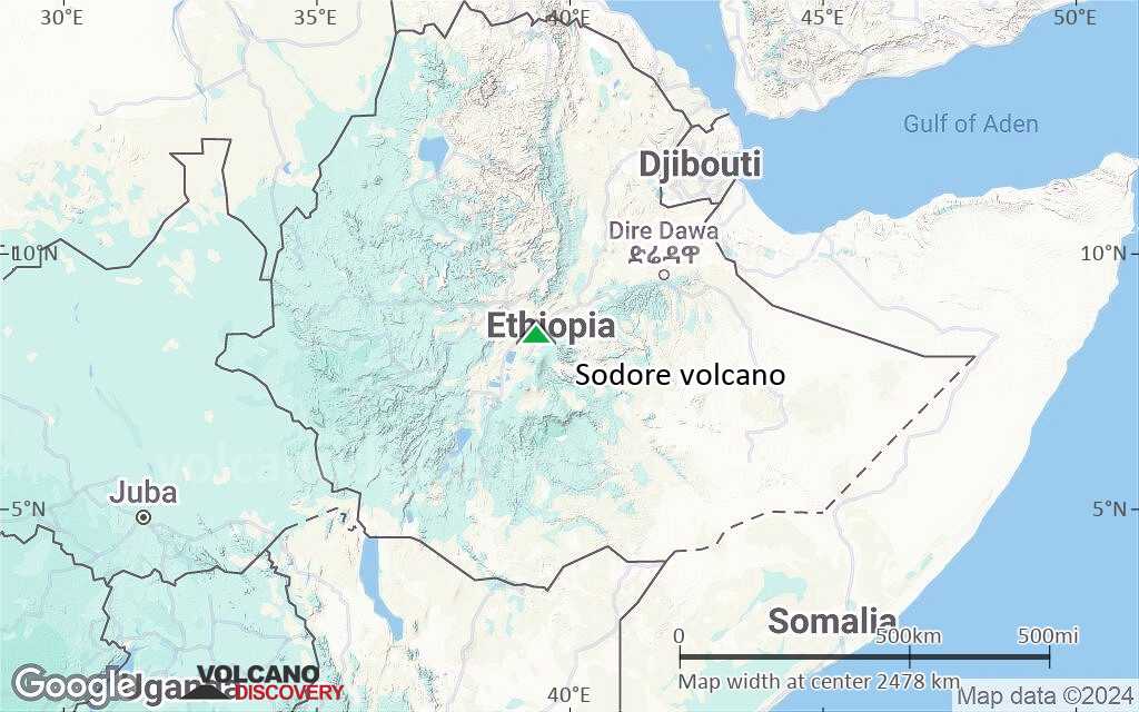 Terrain-type map of Sodore volcano (region scale medium)