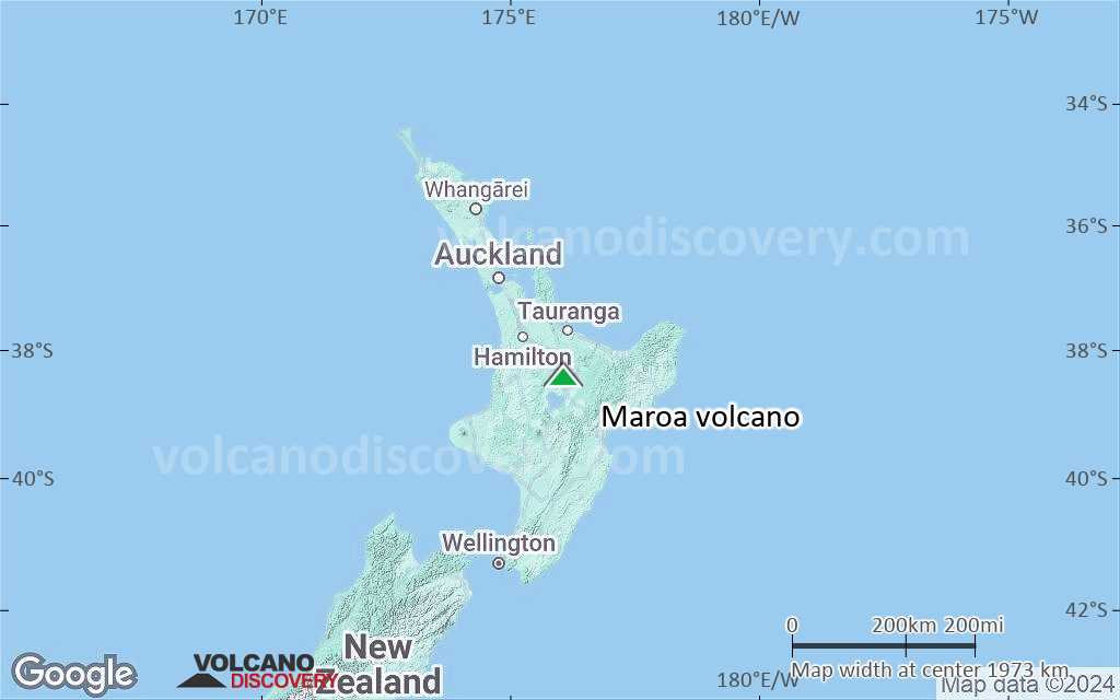 Terrain-type map of Maroa volcano (region scale medium)