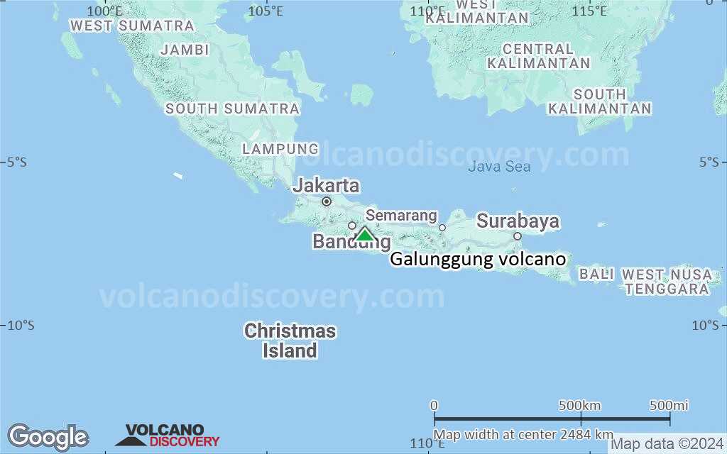 Terrain-type map of Galunggung volcano (region scale medium)