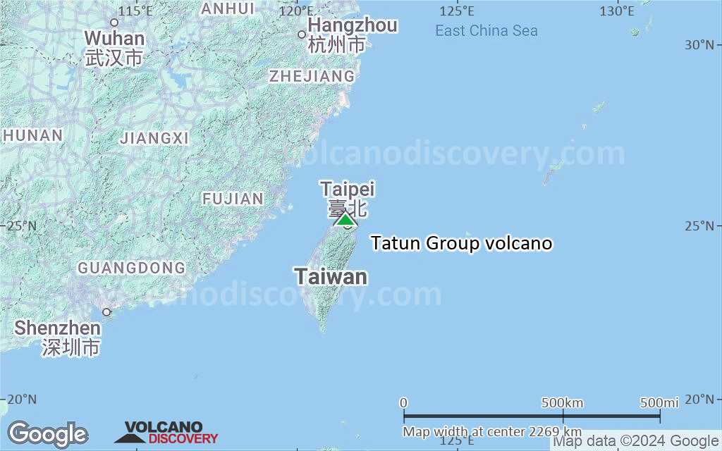 Terrain-type map of Tatun Group volcano (region scale medium)