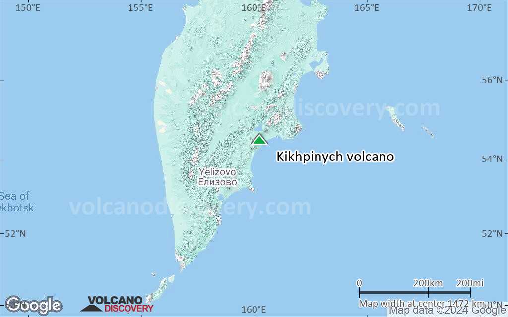 Terrain-type map of Kikhpinych volcano (region scale medium)