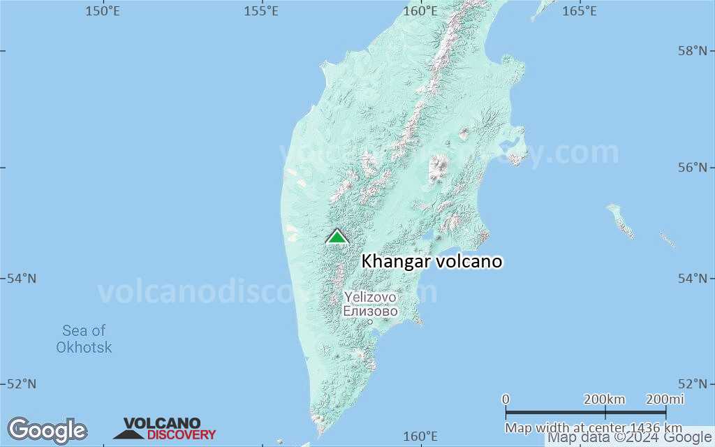 Terrain-type map of Khangar volcano (region scale medium)