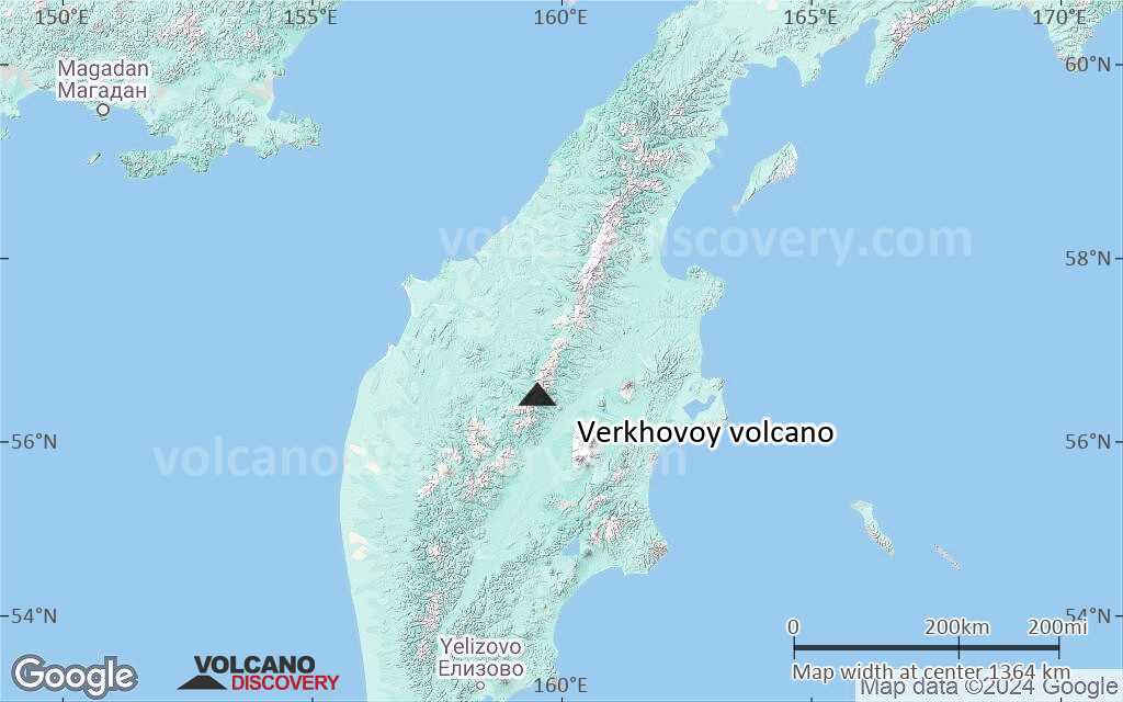 Terrain-type map of Verkhovoy volcano (region scale medium)