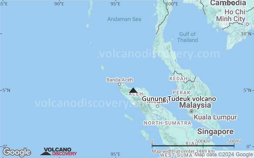 Terrain-type map of Gunung Tudeuk volcano (region scale medium)