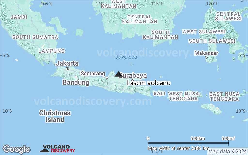 Terrain-type map of Lasem volcano (region scale medium)
