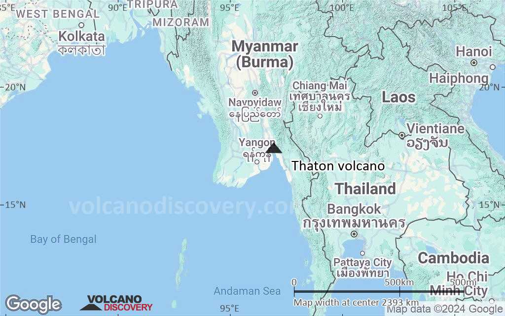 Terrain-type map of Thaton volcano (region scale medium)