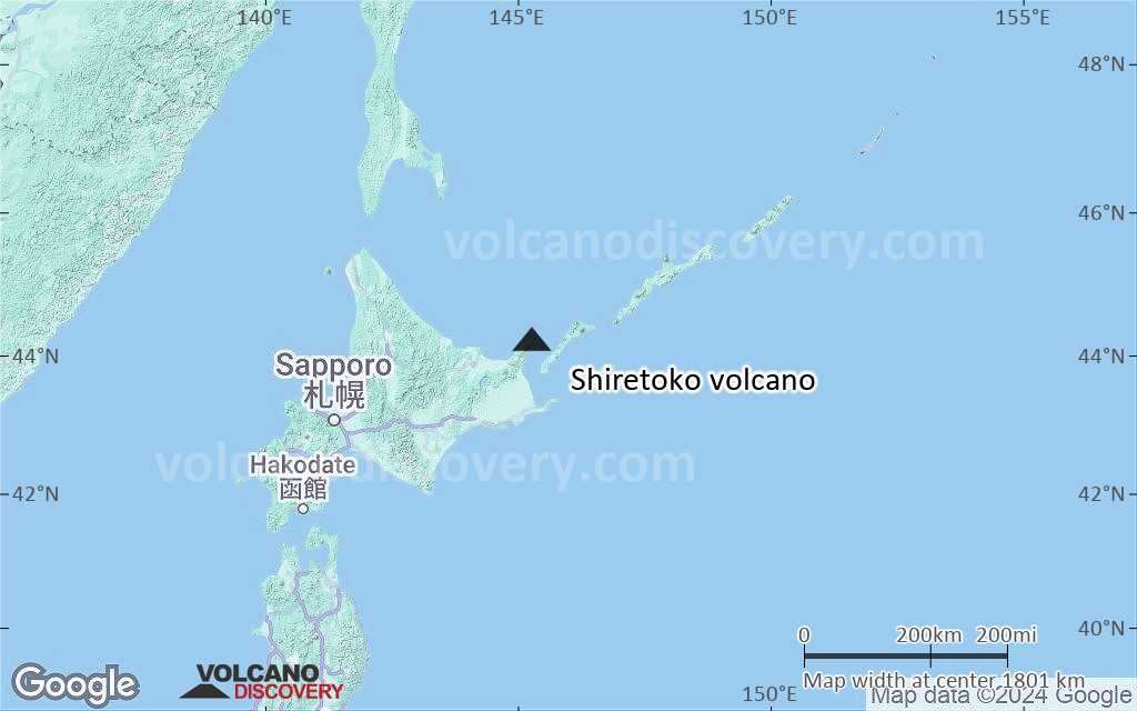 Terrain-type map of Shiretoko volcano (region scale medium)