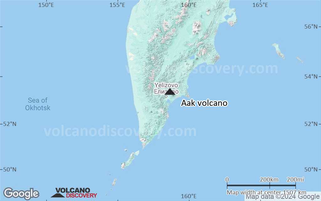Terrain-type map of Aak volcano (region scale medium)