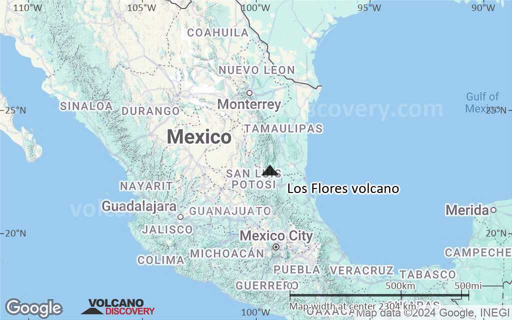 Terrain-type map of Los Flores volcano (region scale medium)