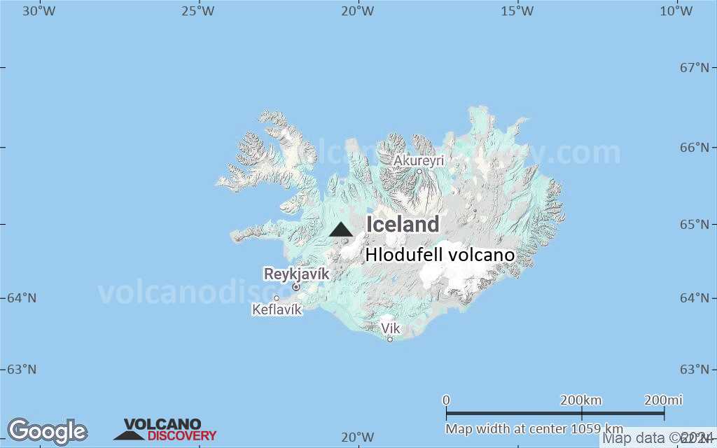 Terrain-type map of Hlodufell volcano (region scale medium)